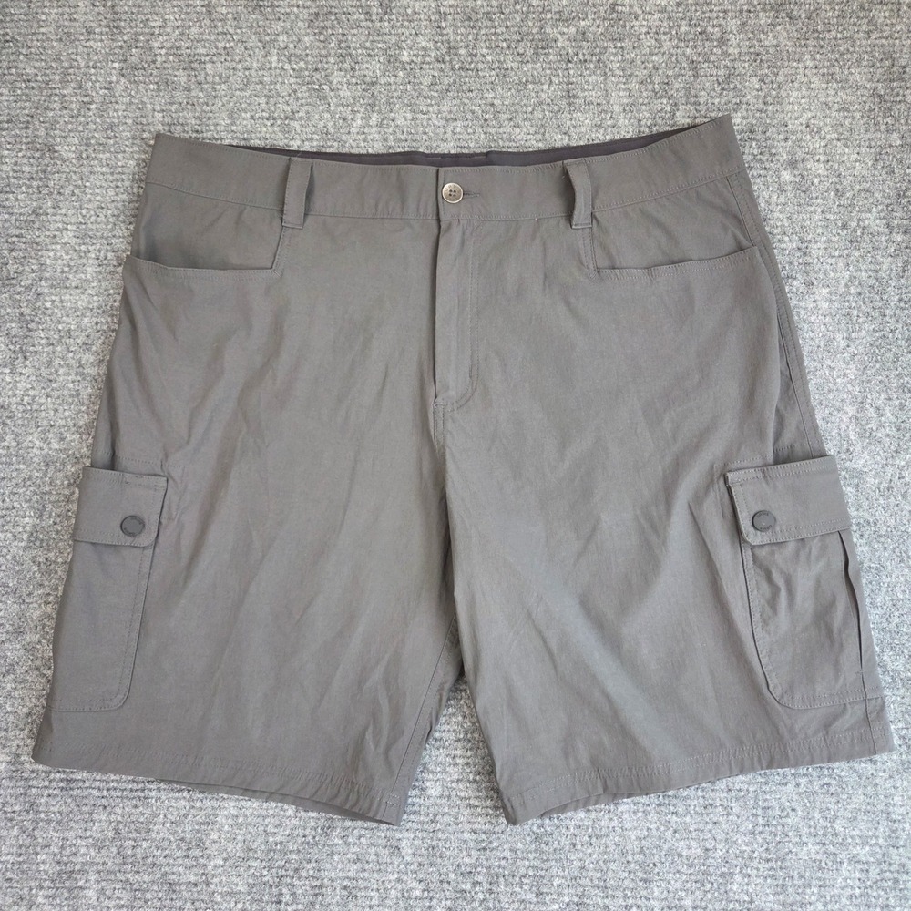 Orvis Mens Gray Nylon Blend Stretch Cargo Shorts Size 40